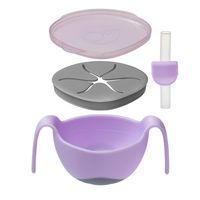 B.BOX Kubek, miska niewysypka z pokrywką gelato boysenberry
