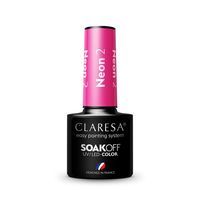 Claresa Soak Off UV/LED Neon  2 5g lakier hybrydowy