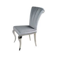 Krzesło glamour Livio Dark Grey - nowoczesne krzesło tapicerowane