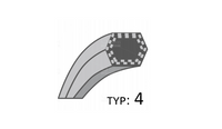 Pasek Husqvarna napęd noży 253800 /12,7x2920/
