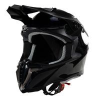 Kask na skuter motocyklowy szczękowy zamknięty BB806 CROSS S czarny połysk
