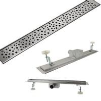 14753 ODPŁYW PRYSZNICOWY TROPFEN LINIOWY ZE STALI NIERDZEWNEJ 120CM