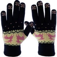 Eleganckie rękawiczki damskie ciepłe z ściągaczem