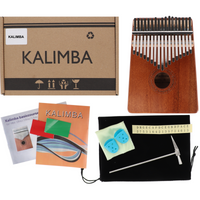 Drewniana Kalimba zanza pianino 17 klawiszy W-17T-3 brązowa
