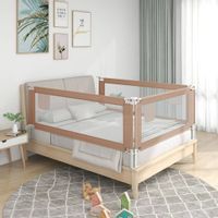 Lumarko Barierka do łóżeczka dziecięcego, taupe, 150x25 cm, tkanina!