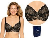 GAIA 534 CHANTAL biustonosz soft, CZARNY AŻUR, 85E