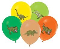Balony dinozaury kolorowe, 30 cm 5 szt.
