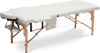 Stół. łóżko do masażu 2-segmentowe drewniane XXL