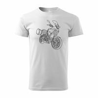 Koszulka motocyklowa z motocyklem na motor Yamaha Tracer 7 700 męska biała S