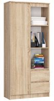 REGAŁ BIUROWY R 80 CM CLP R11 DĄB SONOMA