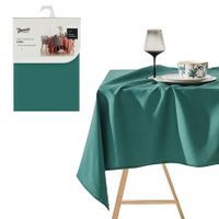 Obrus plamoodporny na stół 140x260 zieleń butelkowa