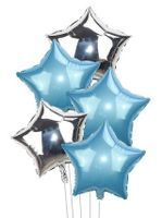 BALON  DUŻY ZESTAW URODZINY PRZYJĘCIE WESELE GWIAZDA 5 SZT
