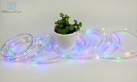Zewnętrzny wąż świetlny 5 m • 100 LED • Zewnętrzne lampki choinkowe NR 1811 Ciepły biały