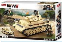 KLOCKI SLUBAN WWII Czołg Panzer IV Tygrys 543 kompatybilne z LEGO
