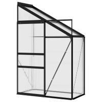 Szklarnia, antracytowa, aluminium, 1,38 m³
