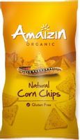Chipsy kukurydziane solone bezglutenowe bio 250 g - amaizin