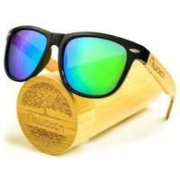 Drewniane okulary przeciwsłoneczne Niwatch Hydrus Green