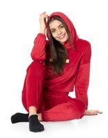 Dres Damski z Welur Komplet Spodnie Bluza 3707-1 L
