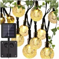 GIRLANDA SOLARNA LAMPA OGRODOWA 40 LED 6.3M KULE