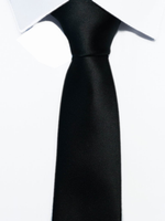 Krawat klasyczny kolor czarny