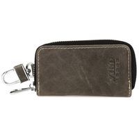 Etui Na Klucze Premium Skórzane Kluczówka Wild Horse Szare P84