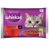 Whiskas Karma dla kota vw saszetkach kurczak z wołowiną w sosie  4 x 85 g