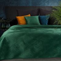 Narzuta dekoracyjna RIA5 220x240 ciemnozielona