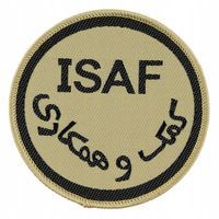 Oryginalna naszywka ISAF Khaki, nowa