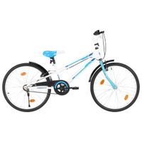 Rower dla dzieci, 24 cale, niebiesko-biały