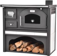HECHT VULCANUS BEIGE PIEC KOMINEK KUCHENKA Z PIEKARNIKIEM KUCHNIA PIEC SZAMOTOWY KOMINKOWY STALOWY ANGIELKA WOLNOSTOJĄCY URZĄDZENIE GRZEWCZE 6 kW - EWIMAX OFICJALNY DYSTRYBUTOR - AUTORYZOWANY DEALER HECHT