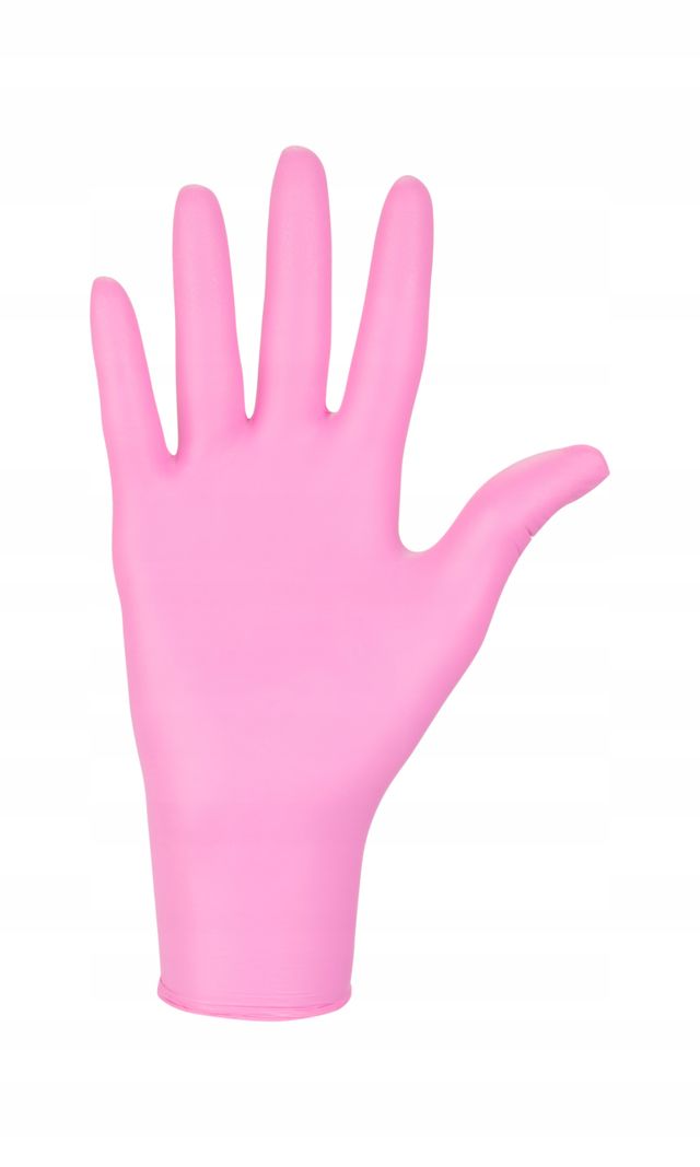 Rękawice nitrylowe nitrylex pink L karton 10 x 100 szt