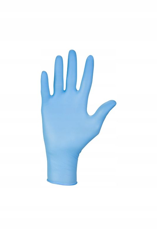 Rękawice nitrylowe nitrylex classic blue M karton 10 op x 100 szt