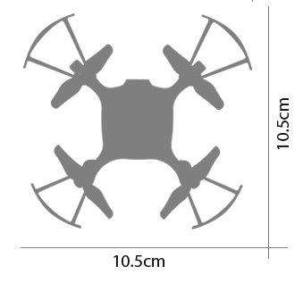 Syma X20-S (2.4GHz, żyroskop, zasięg do 20m, 10.5cm) - biały