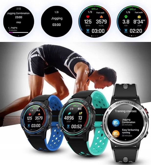 Smartwatch GPS Kompas Barometr Smartband Android iOS WM6 Watchmark